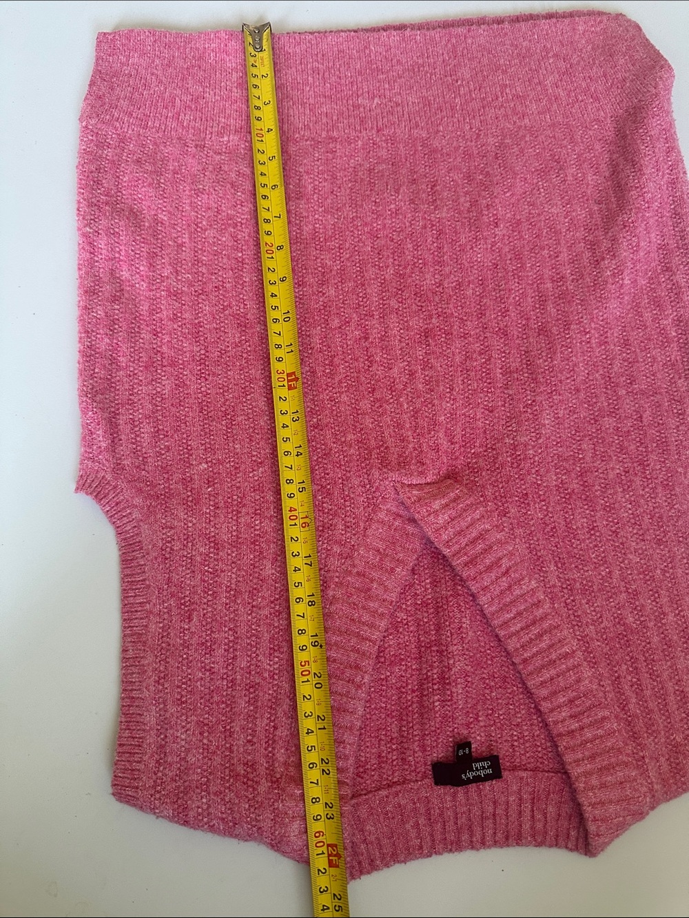 Pink Ribbed V-Neck Sweater Vest - Picture 11 of 11